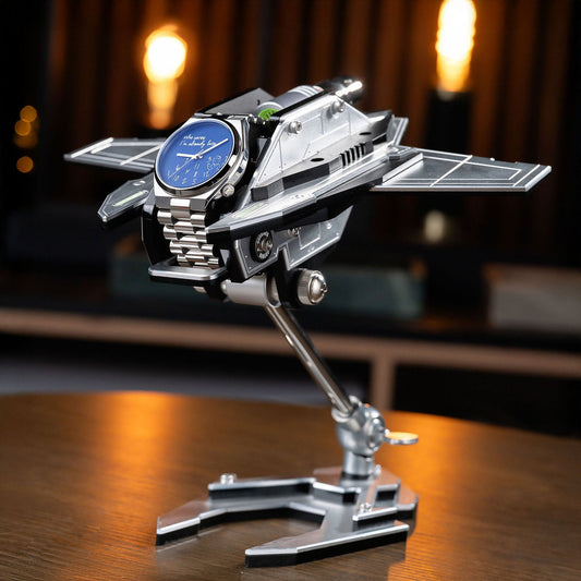 UFO Watchcraft – Robotoy Watch Stand, handcrafted space-inspired adjustable watch holder