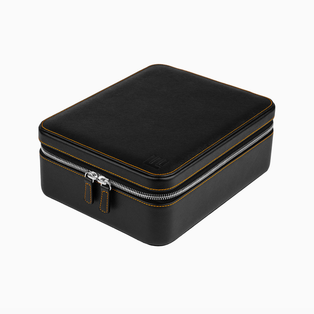 Black Saffiano Watch Box – Six Watches