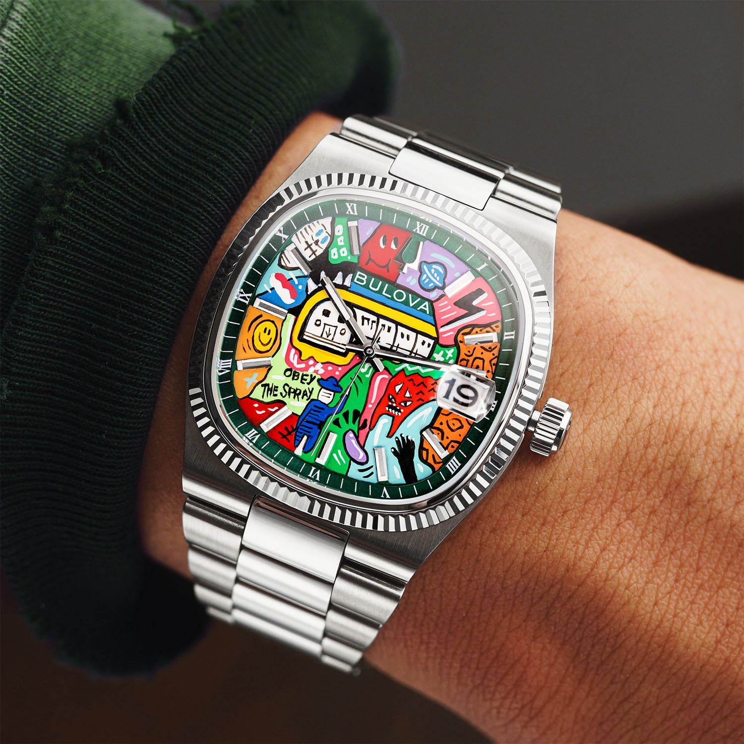 ◆BULOVA SUPER SEVILLE 腕時計 メンズ 10593 Bulova Super Seville Mural Verde – Bespoke Timepiece – IFL Watches