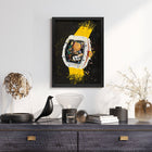 Richard Mille RM Smiley – A hand-painted carbon fibre wall art by artist Katy Barnfield.