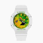 Vibrant hand-painted G-Shock CasiOak Banana Split watch showcasing a colorful banana-themed dial