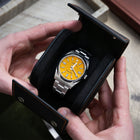 Noir Leather Watch Roll – One Watch