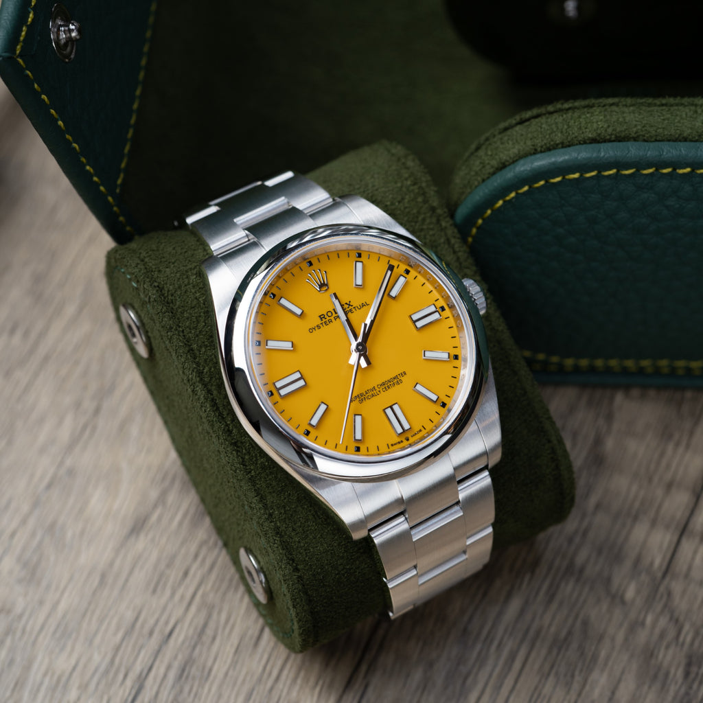 Olive Leather Watch Roll – Two Watches