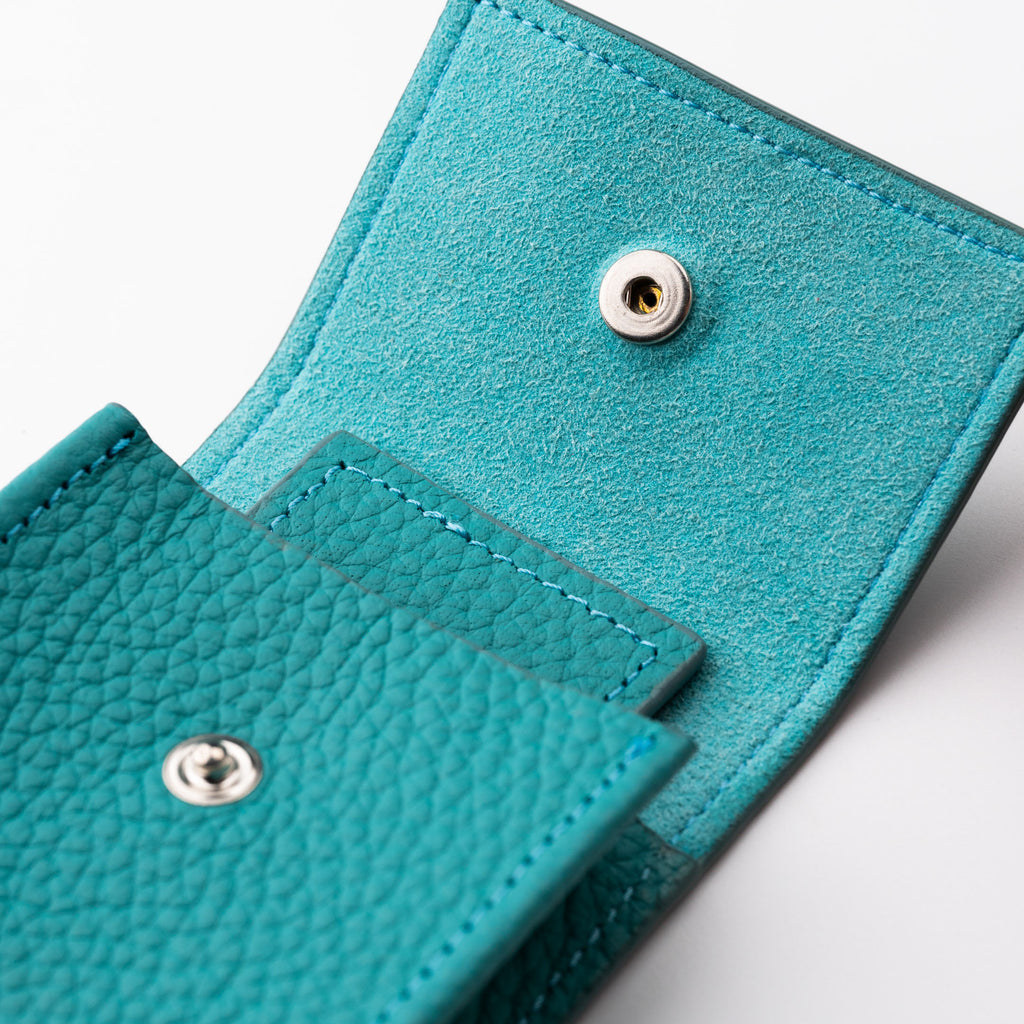 Teal Leather Watch Pouch