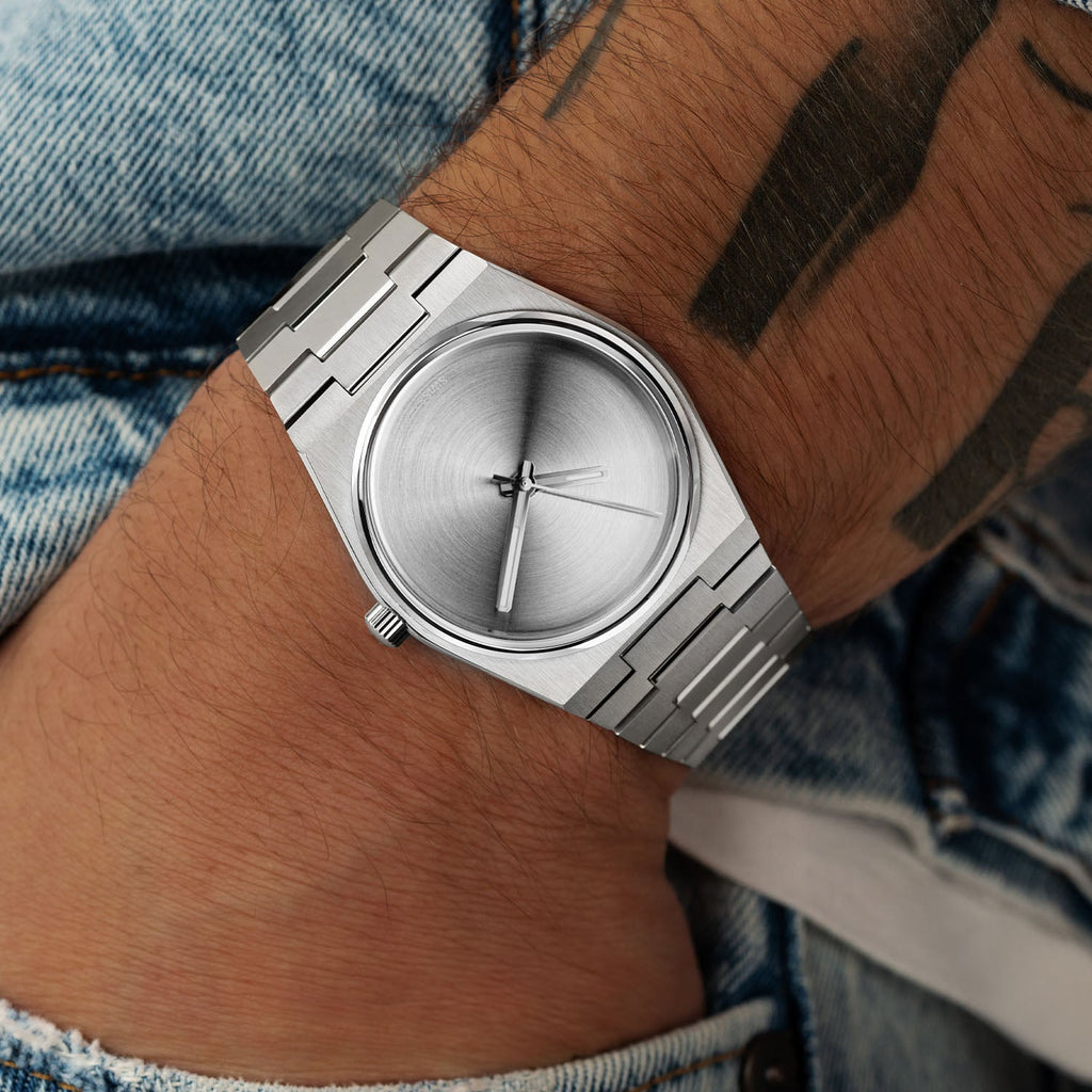 Tissot PRX Silver Bullet Concept—Swiss craftsmanship meets modern design with a 40mm case and custom dial on Tissot PRX by IFL Watches.