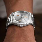 Bulova Super Seville Honeycomb – Hand-painted custom Bulova featuring honeycomb texture and bee seconds hand, a limited edition timepiece by IFL Watches