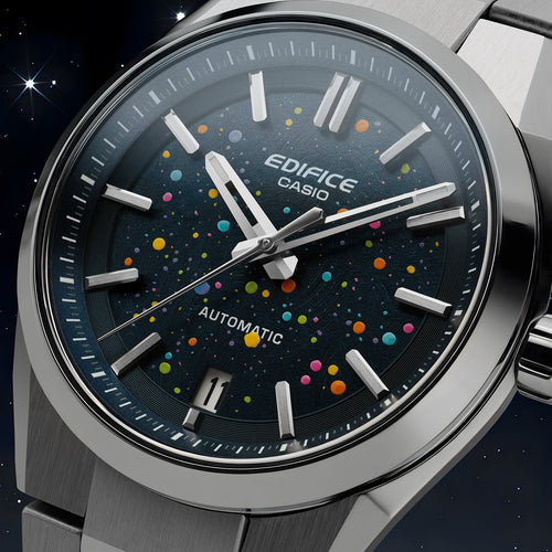 Casio Edifice Midnight Sky – Hand-painted custom Casio Edifice featuring night sky artwork, a bespoke limited edition timepiece by IFL Watches