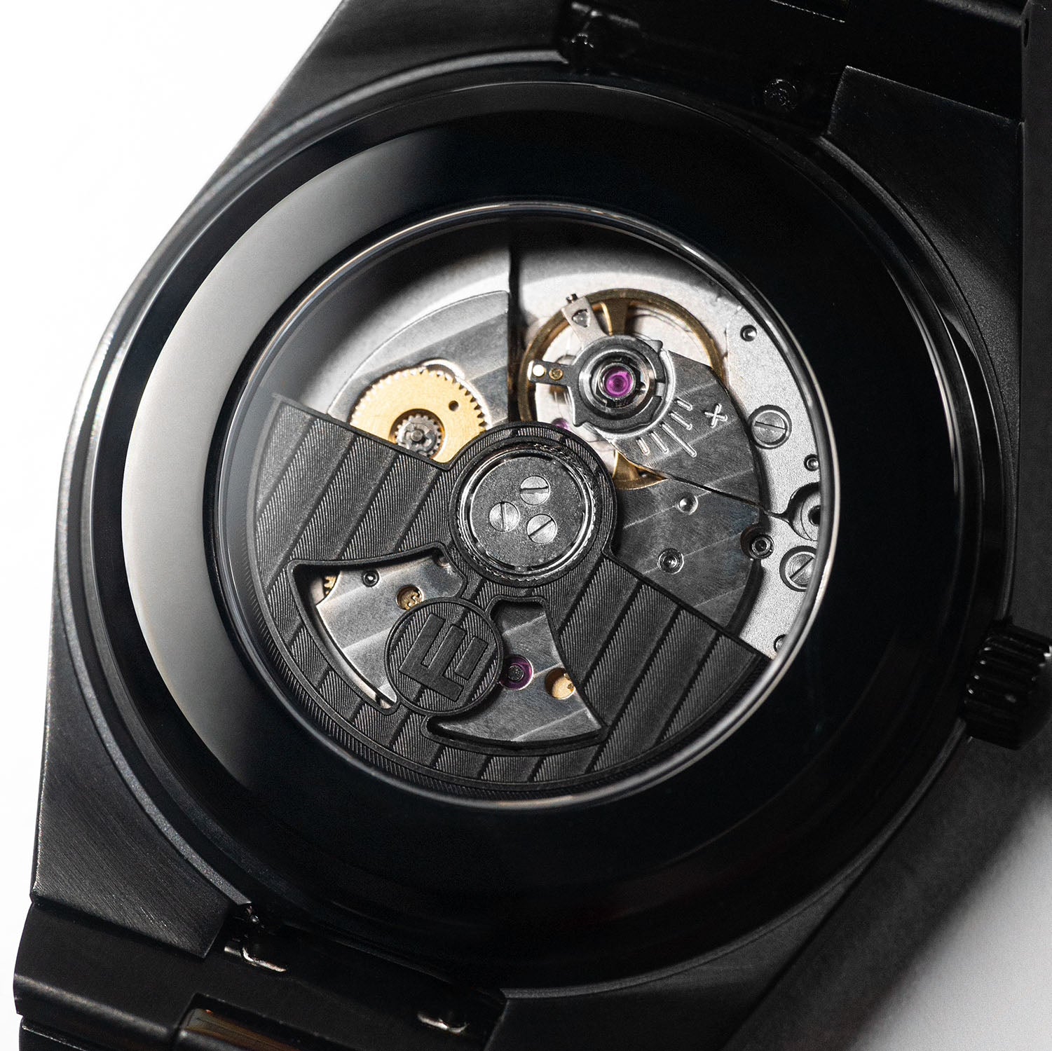 IFL Canvax Off the Record — Hand-painted custom Canvax featuring the world's most recognizable figures around a green billiard table in a warmly lit lounge, on a 40mm black matte automatic, a bespoke timepiece by IFL Watches.