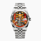 Late Night at the Bellagio Concept – Hand-painted custom Rolex Datejust 16234 featuring vibrant casino gaming artwork, a bespoke timepiece by IFL Watches