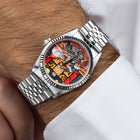 Late Night at the Bellagio Concept – Hand-painted custom Rolex Datejust 16234 featuring vibrant casino gaming artwork, a bespoke timepiece by IFL Watches