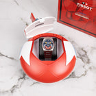 Tissot PRX Grendizer Concept – hand-painted custom Tissot PRX with vibrant Grendizer artwork by IFL Watches, 40mm stainless steel case, and Powermatic 80 movement