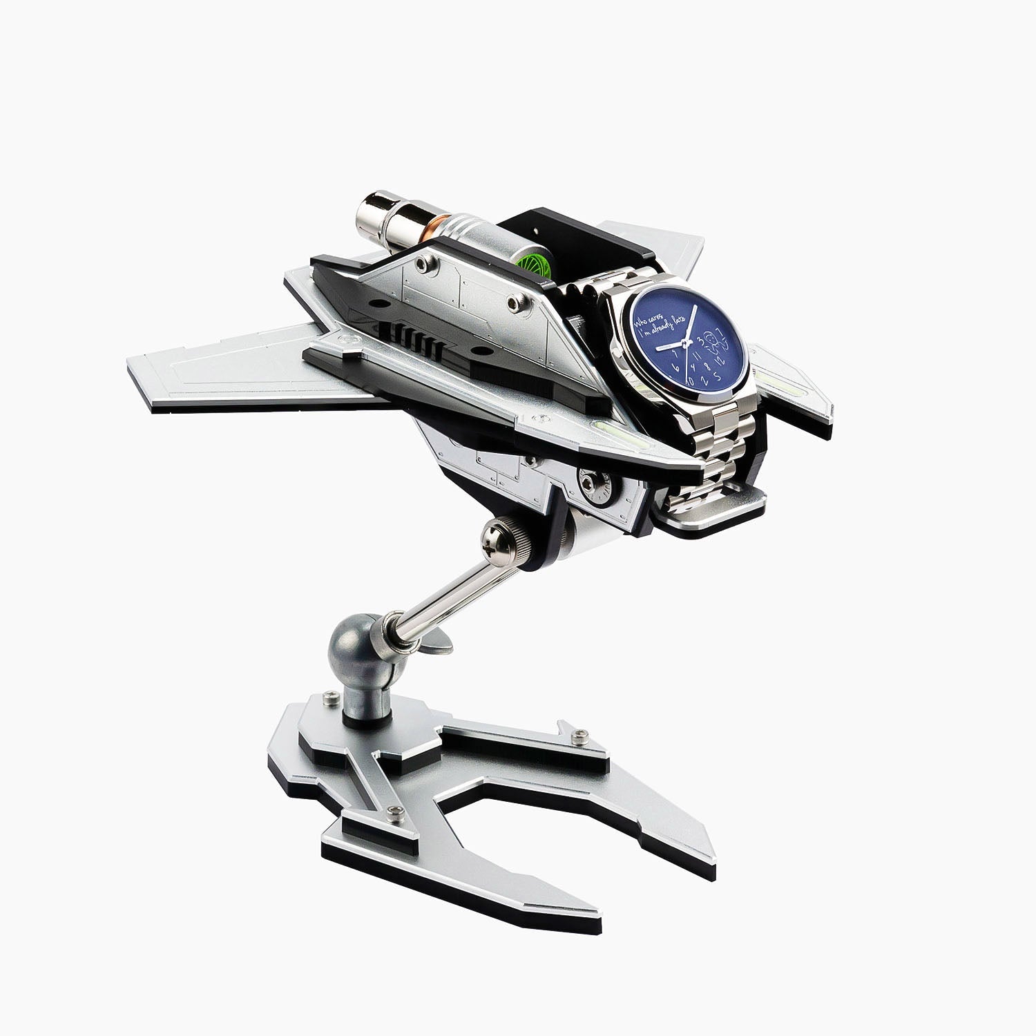 UFO Watchcraft – Robotoy Watch Stand, handcrafted space-inspired adjustable watch holder