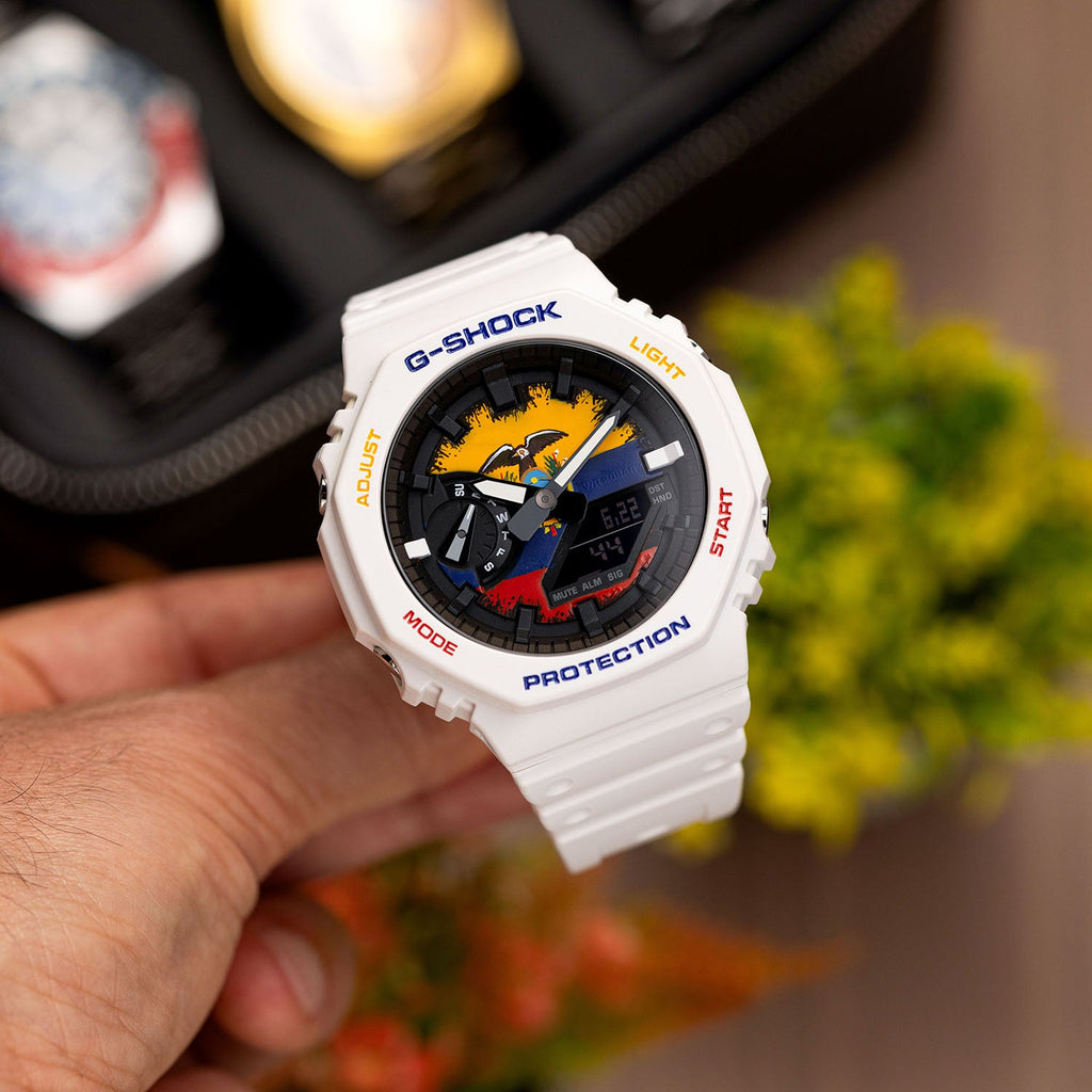 Custom Ecuador flag G-Shock wristwatch by IFL Watches