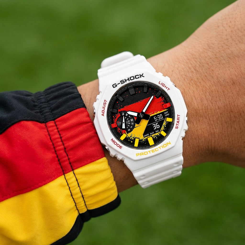 Casio G-Shock Germany flag dial watch, customized by IFL Watches