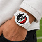 Casio G-Shock Iraq flag watch worn on the wrist, by IFL Watches