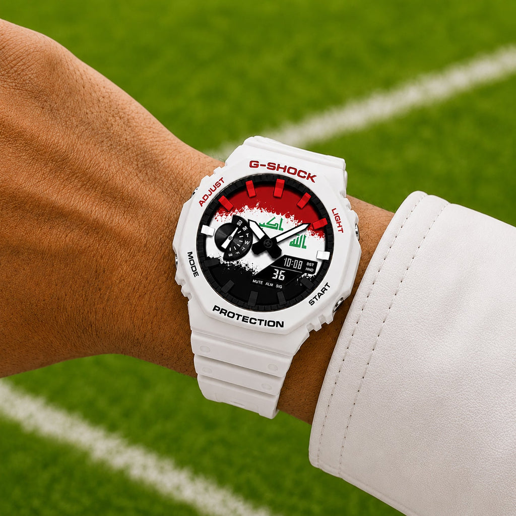 Custom Iraq flag G-Shock wristwatch by IFL Watches