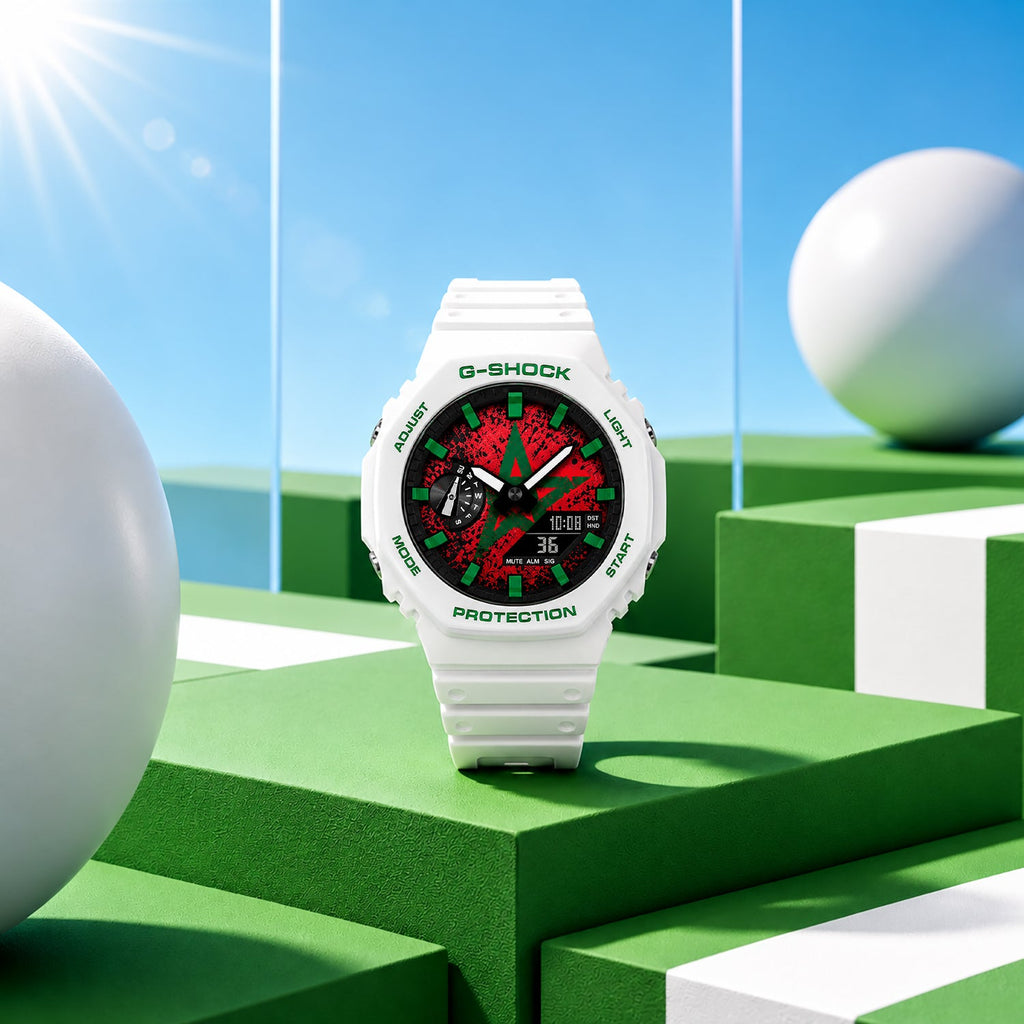 Custom Morocco flag G-Shock wristwatch by IFL Watches