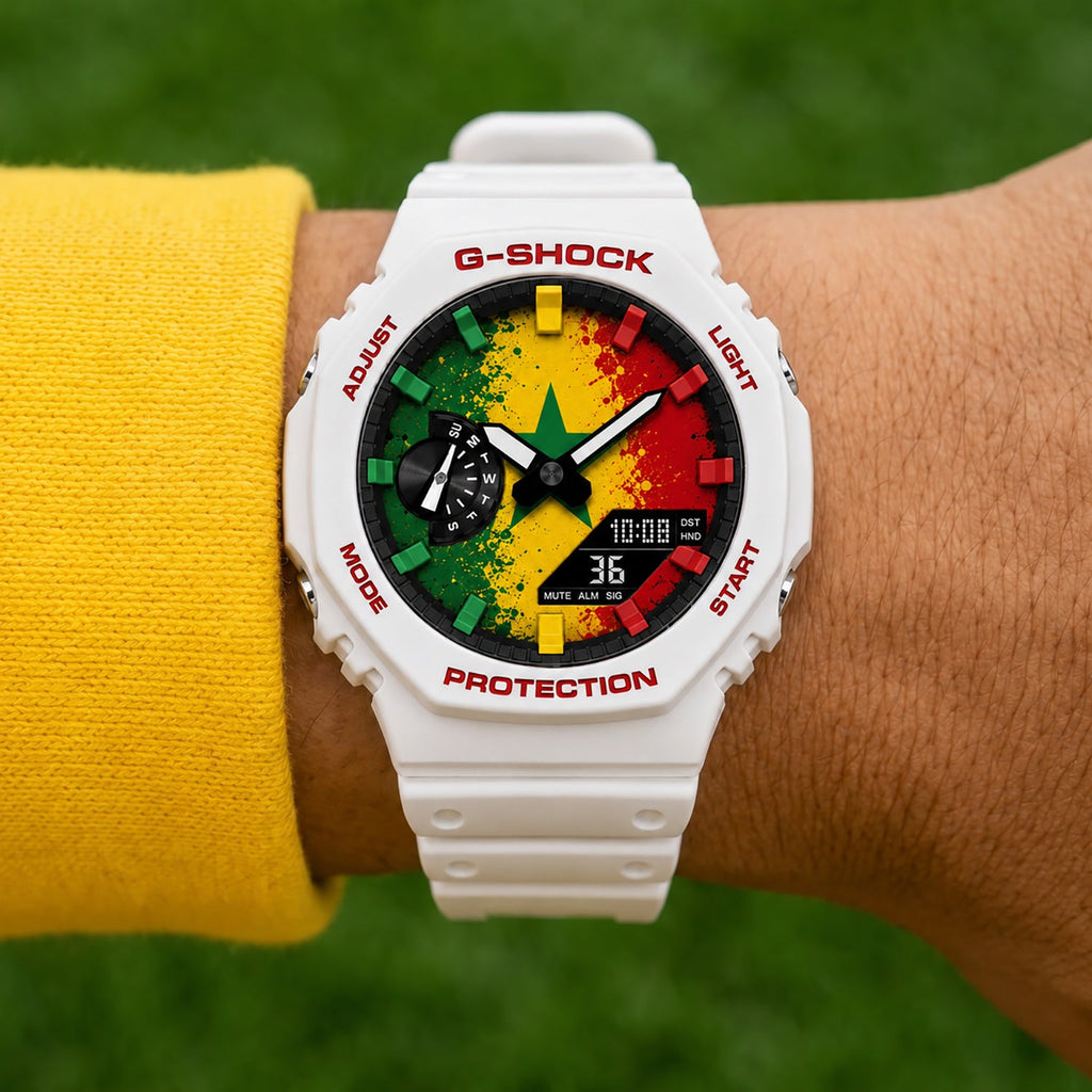 Custom Senegal flag G-Shock wristwatch by IFL Watches