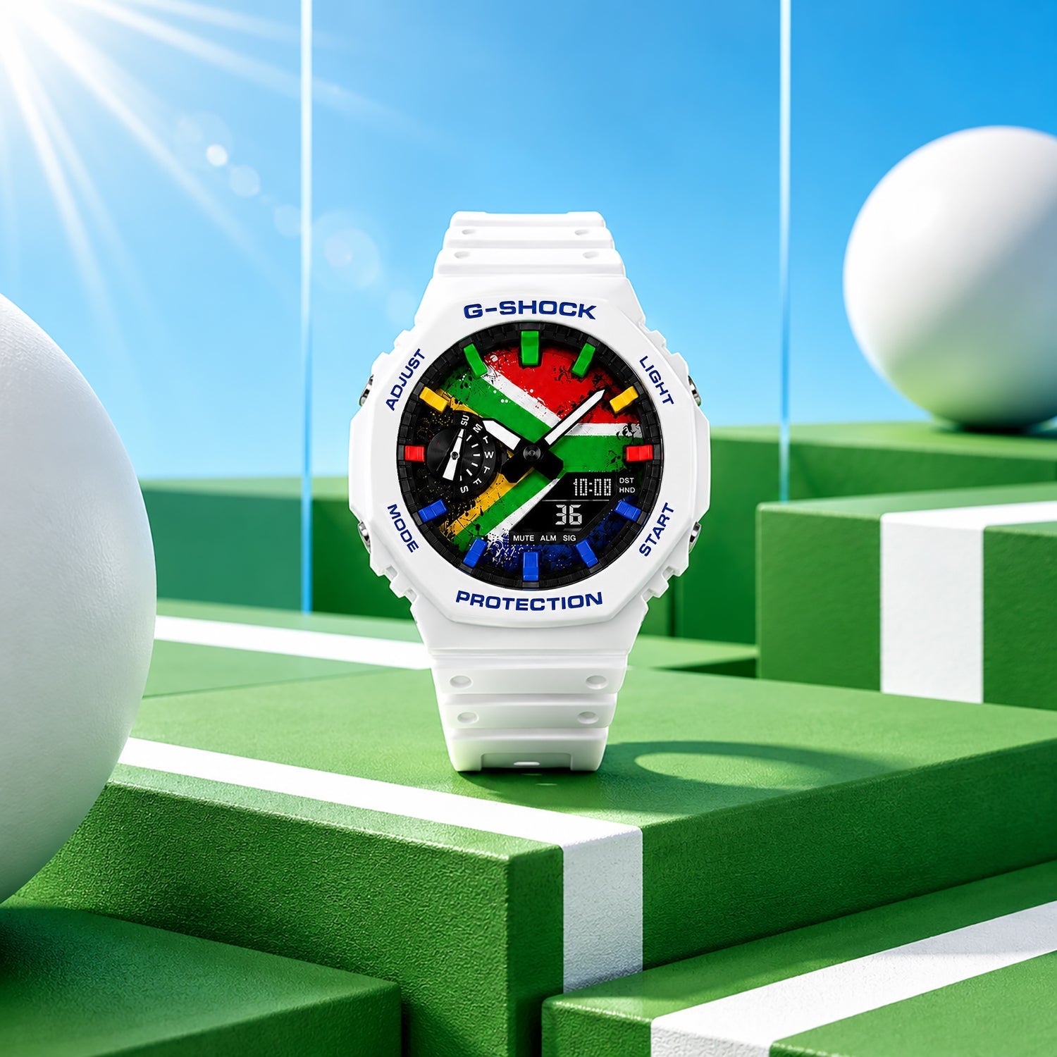 Custom South Africa flag G-Shock wristwatch by IFL Watches