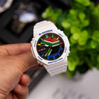 Casio G-Shock South Africa — South Africa flag custom G-Shock, lifestyle image by IFL Watches