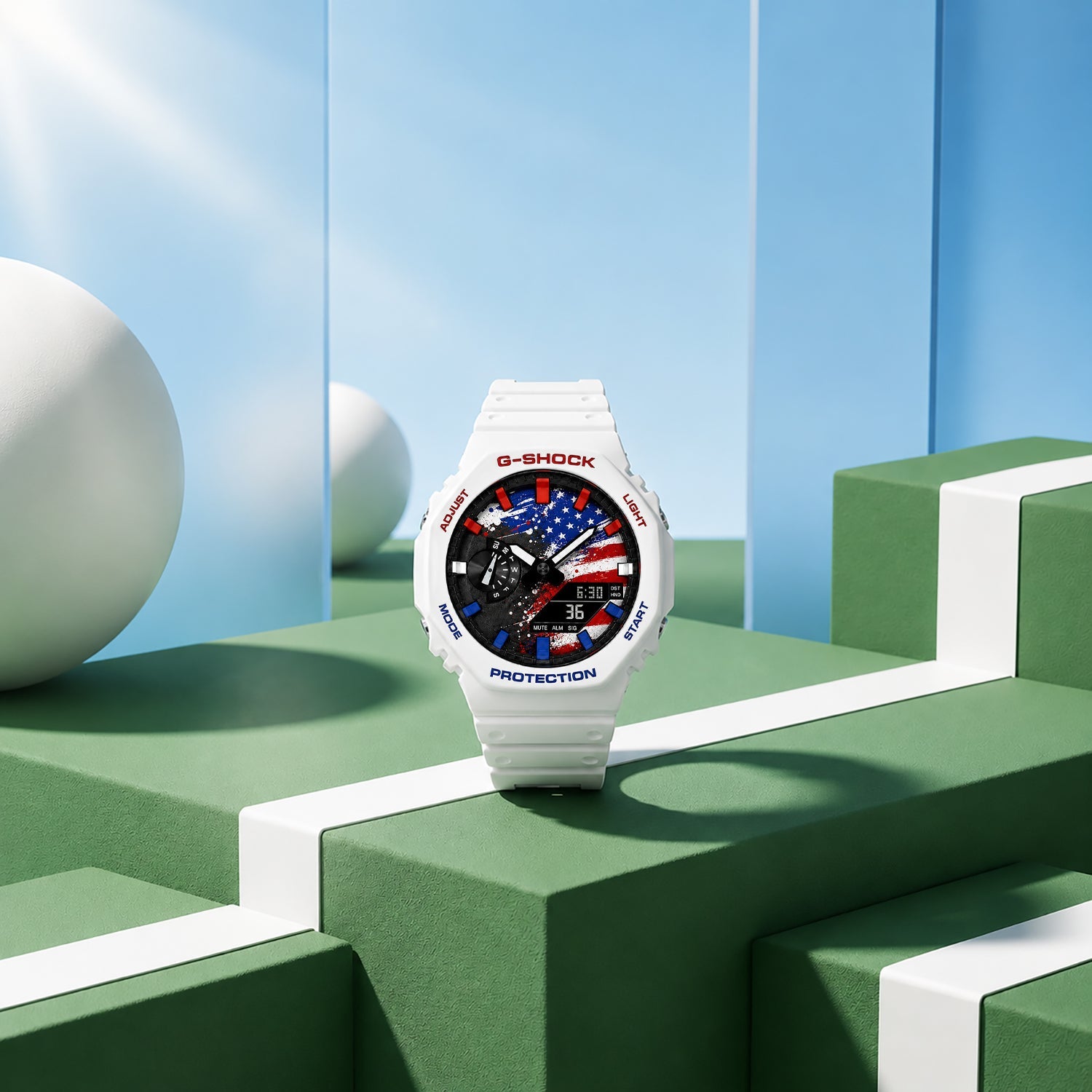 Custom USA flag G-Shock wristwatch by IFL Watches