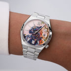 La Féline Concept – Hand-painted custom Citizen Tsuyosa 37mm with UV-reactive panther artwork, a bespoke timepiece by IFL Watches