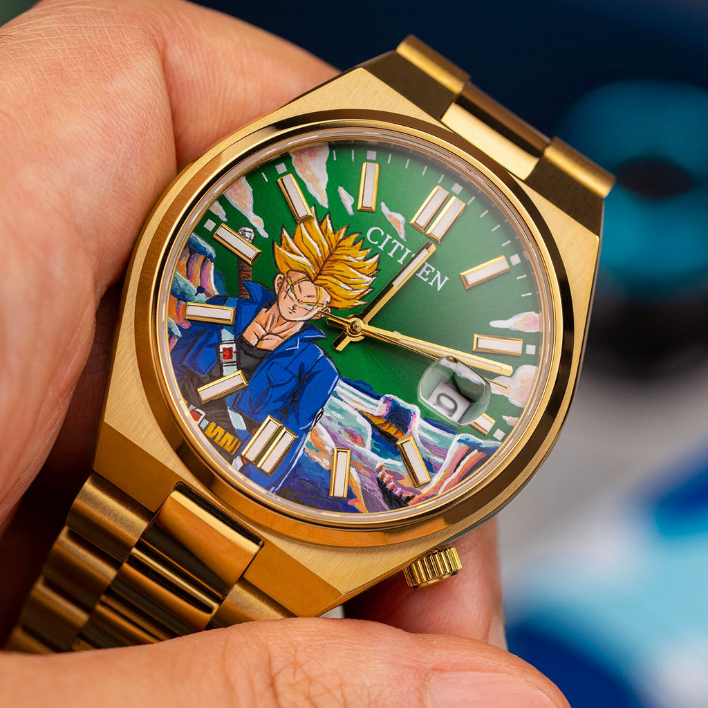 Future Fury Concept – Hand-painted custom Citizen Tsuyosa Automatic featuring next-generation anime warrior artwork, a bespoke timepiece by IFL Watches