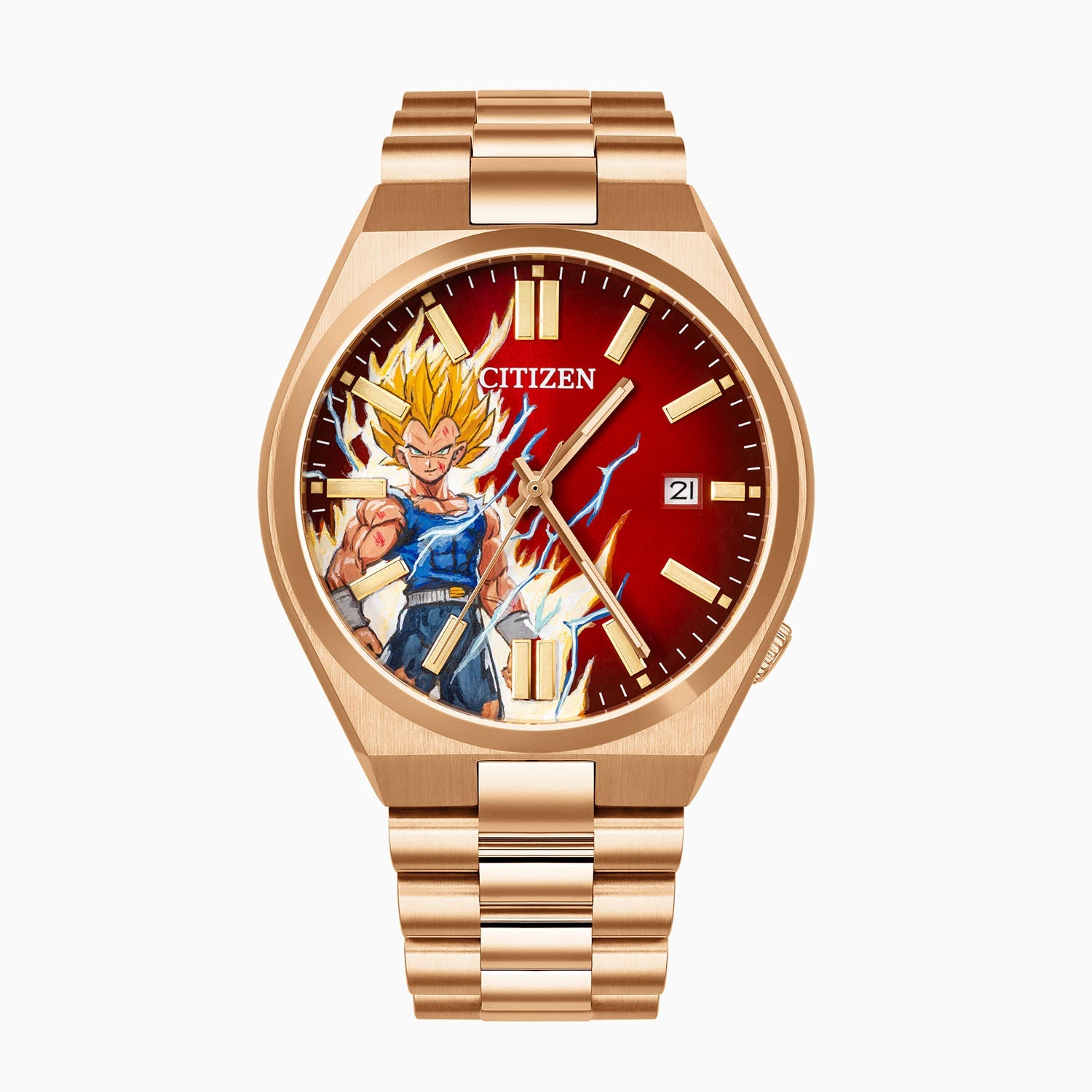 Royal Rage Concept – Rose gold Citizen Tsuyosa transformed with hand-painted power transformation artwork, a unique bespoke creation by IFL Watches