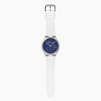 Citizen Tsuyosa Strap – White FKM strap fitted to the hand-painted Tsuyosa Who Cares Concept by IFL Watches