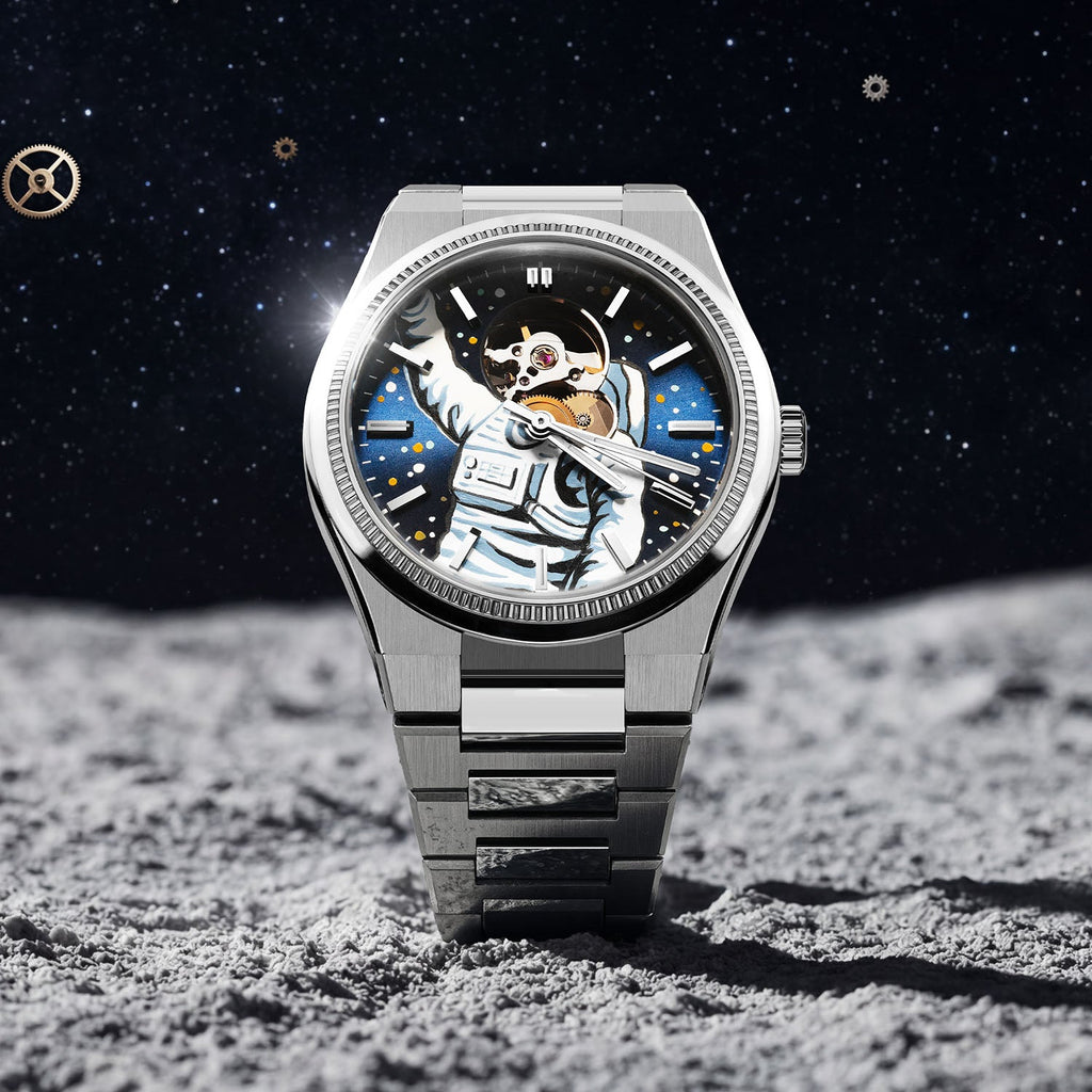 Festina Astronaut – Hand-painted customized Festina F20053 featuring cosmic space artwork, exclusive collaboration timepiece by IFL Watches