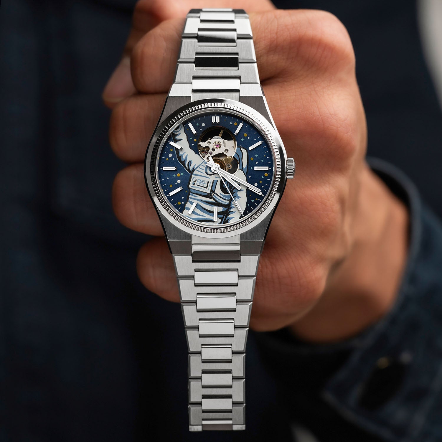 Festina Astronaut – Hand-painted customized Festina F20053 featuring cosmic space artwork, exclusive collaboration timepiece by IFL Watches