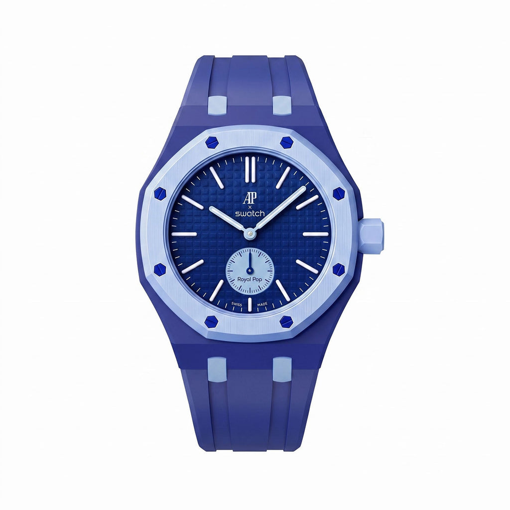 Lan Ba Swatch x AP Royal Pop Rubber Case-Strap