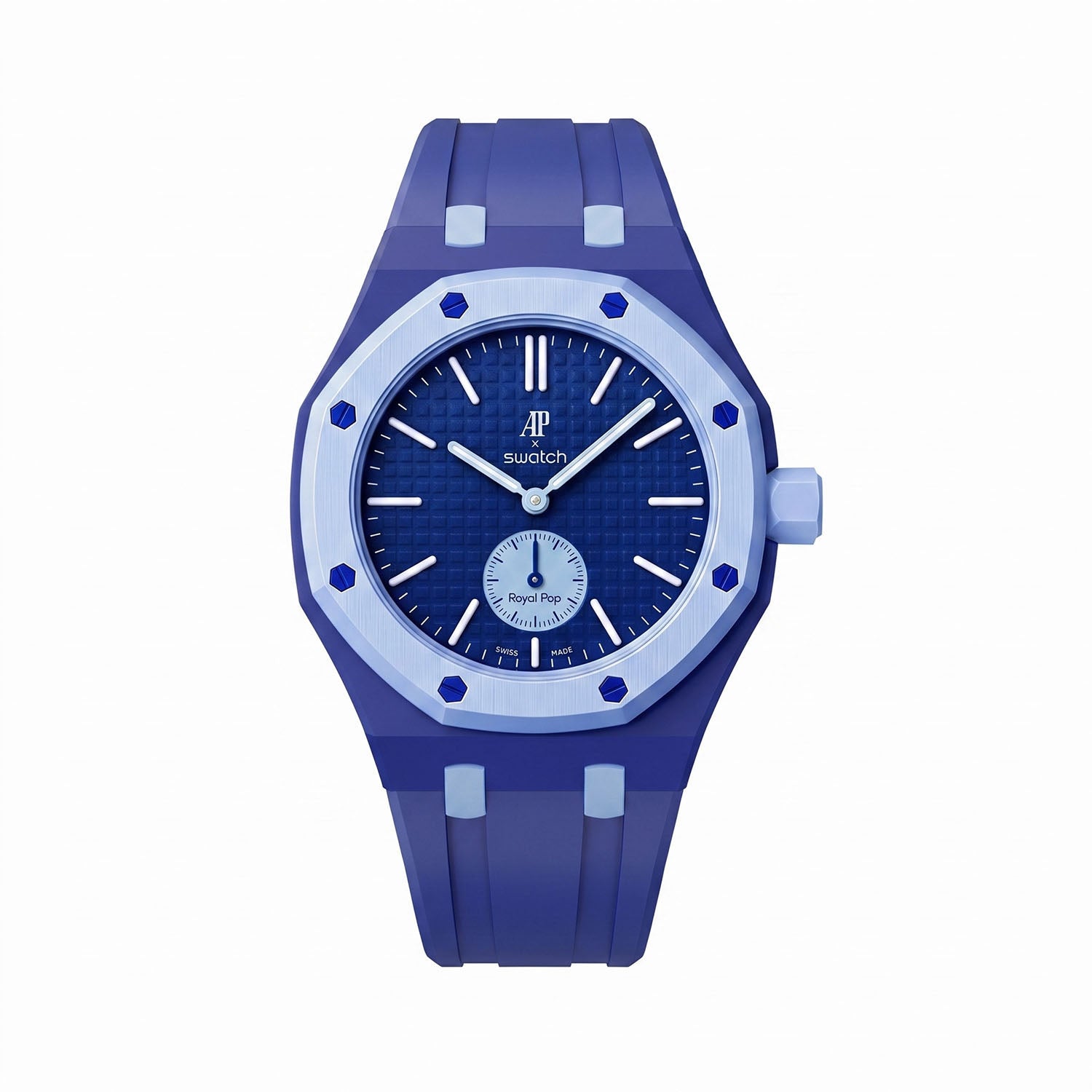 Lan Ba Swatch x AP Royal Pop Rubber Case-Strap