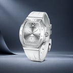 Tsar Bomba Lumina White Silver — Standing on a smooth surface, seen in three-quarter view, available at IFL Watches.
