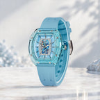 Tsar Bomba Nucleus Femme 02 Blue — Standing on a reflective surface, seen in three-quarter view, available at IFL Watches.