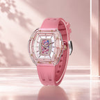 Tsar Bomba Nucleus Femme 02 Pink — Standing on a reflective surface, seen in three-quarter view, available at IFL Watches.