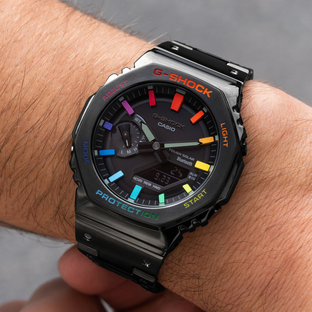 G-Shock CasiOak Black Metal Rainbow