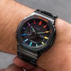 G-Shock CasiOak Black Metal Rainbow