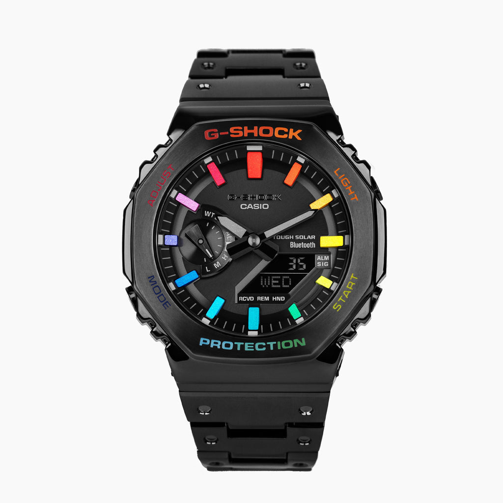 G-Shock CasiOak Black Metal Rainbow