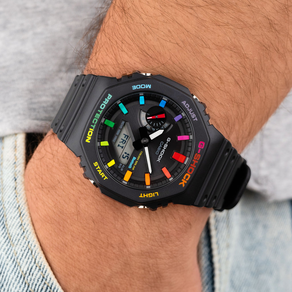 G-Shock CasiOak Black Rainbow