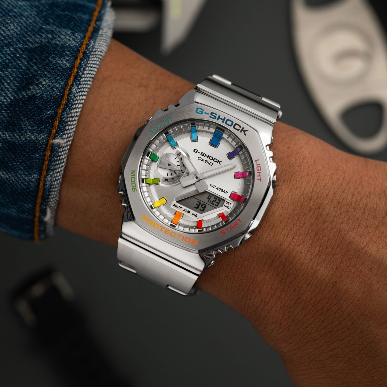 Hand-Painted G-Shock CasiOak Full Metal Rainbow by IFL Watches