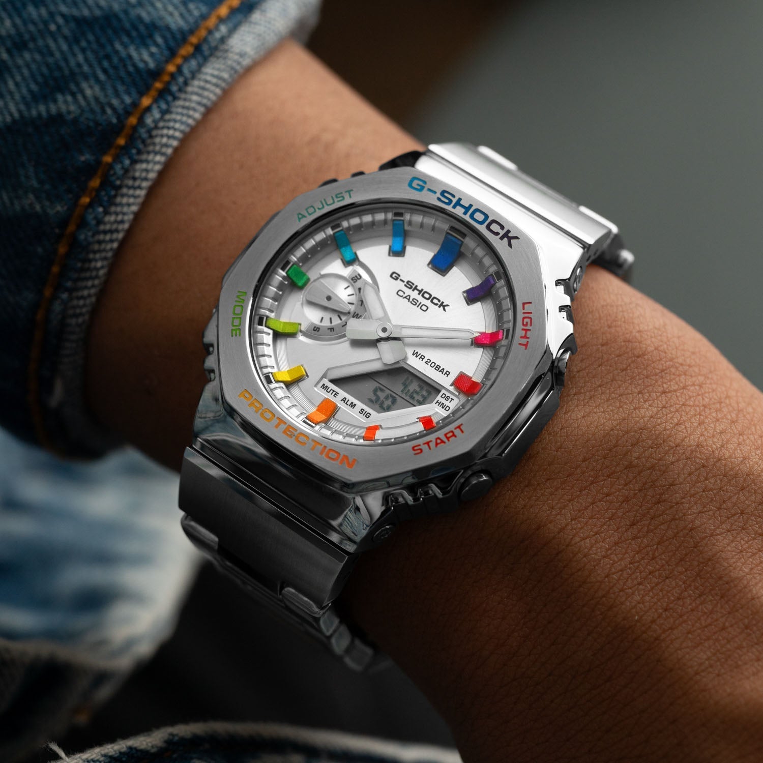 Hand-Painted G-Shock CasiOak Full Metal Rainbow by IFL Watches
