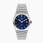 PRX Midnight Sky Concept – hand-painted custom Tissot PRX Blue Dial 35mm watch with abstract artwork, limited edition by IFL Watches.